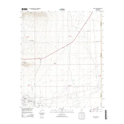 2013 Map of White Sands, 2013 Print
