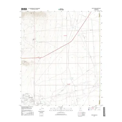 2017 Map of White Sands, 2017 Print