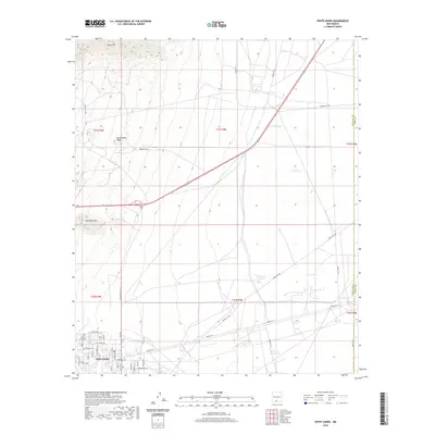 2020 Map of White Sands, 2020 Print
