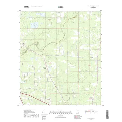 2018 Map of White Springs East, 2018 Print