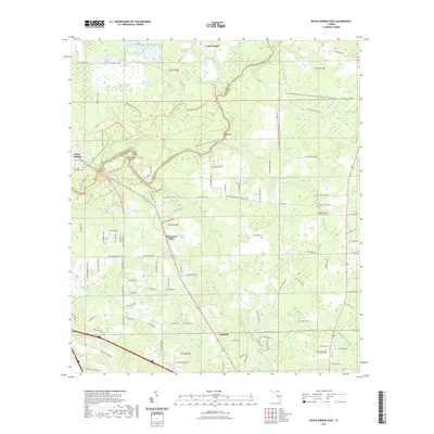 2021 Map of White Springs East, 2021 Print