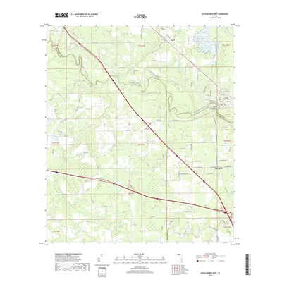 2018 Map of White Springs West, 2018 Print