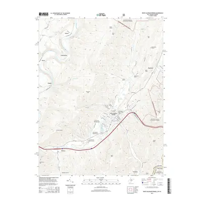 2014 Map of White Sulphur Springs, 2014 Print