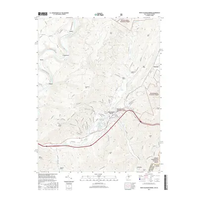 2016 Map of White Sulphur Springs, 2016 Print