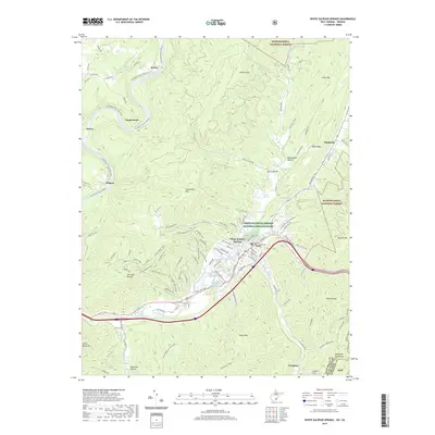2019 Map of White Sulphur Springs, 2019 Print