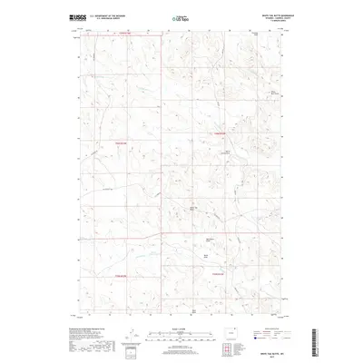 2017 Map of White Tail Butte, 2017 Print