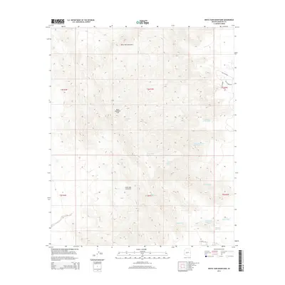 2014 Map of White Tank Mountains, 2014 Print