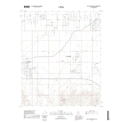 2018 Map of White Tank Mountains NE, 2018 Print