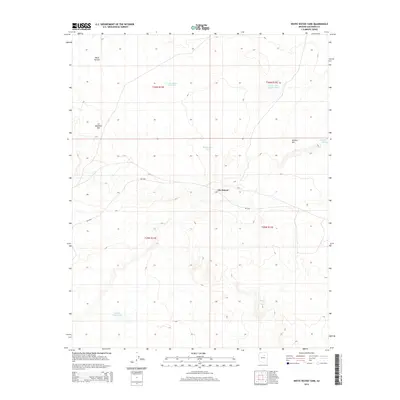 2014 Map of White Water Tank, 2014 Print