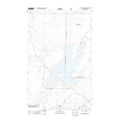 2013 Map of Whiteface Reservoir, 2013 Print