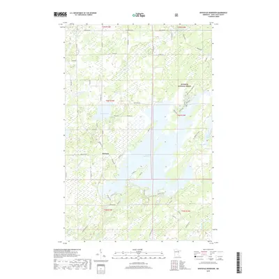2019 Map of Whiteface Reservoir, 2019 Print