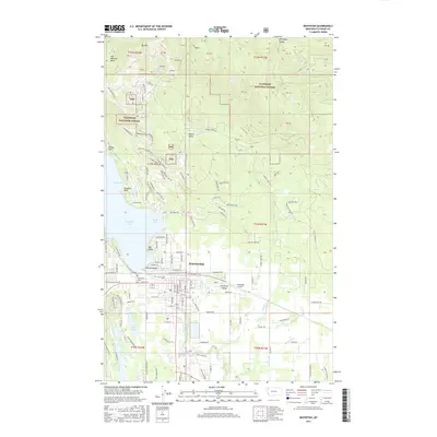 2017 Map of Whitefish, 2017 Print
