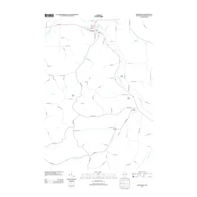2013 Map of Whitehall, 2013 Print