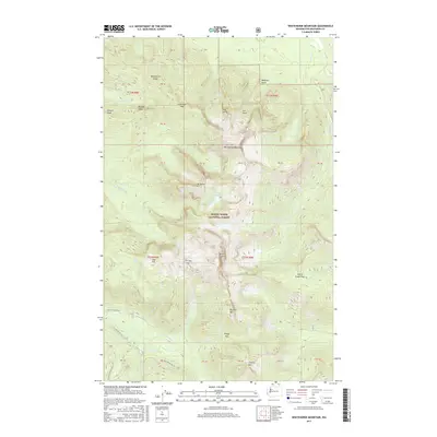 2017 Map of Whitehorse Mountain, 2017 Print
