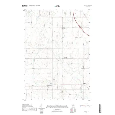 2018 Map of Whitelaw, 2018 Print