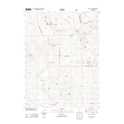 2013 Map of Whiteley Peak, 2013 Print