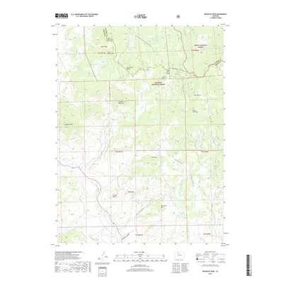2019 Map of Whiteley Peak, 2019 Print