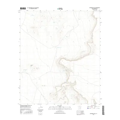 2016 Map of Whiterock Hills, 2016 Print