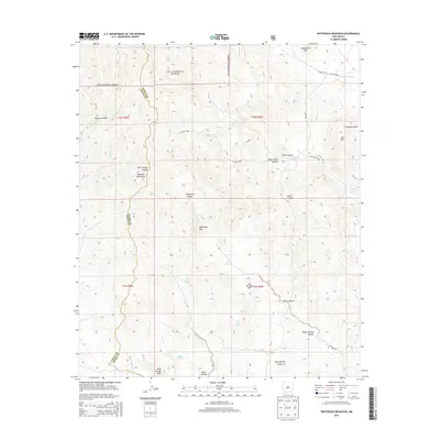 2013 Map of Whiterock Mountain, 2013 Print