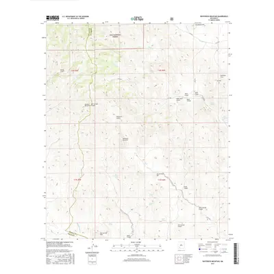 2017 Map of Whiterock Mountain, 2017 Print