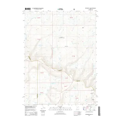 2014 Map of Whiterocks Lake, 2014 Print