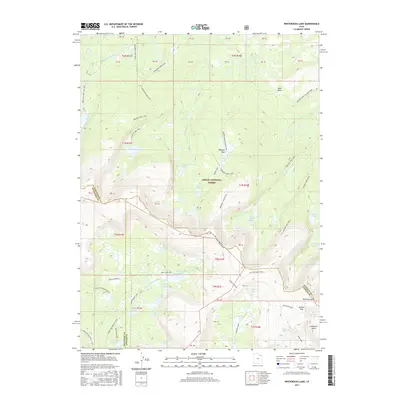 2017 Map of Whiterocks Lake, 2017 Print