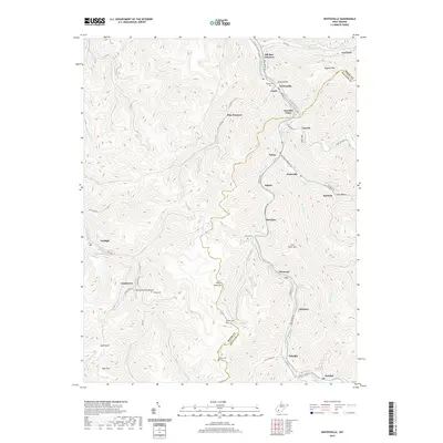 2019 Map of Whitesville, 2019 Print