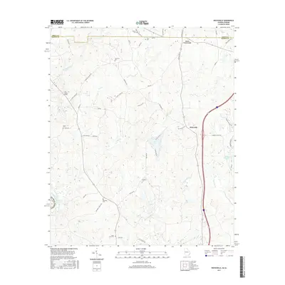 2017 Map of Whitesville, 2017 Print