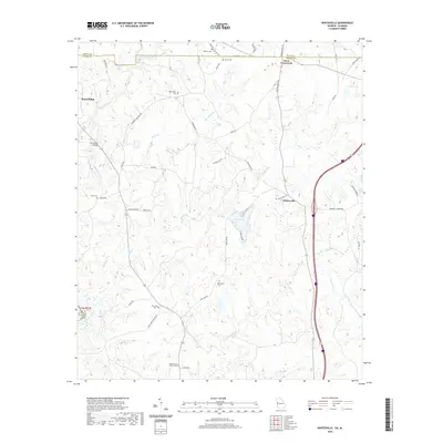 2020 Map of Whitesville, 2020 Print