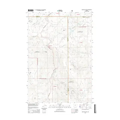2014 Map of Whitetail Butte, 2014 Print