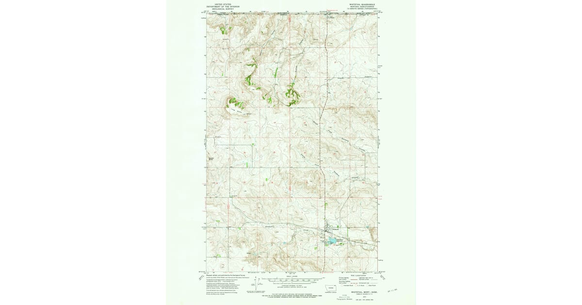 1970s Maps of Whitetail, MT | Pastmaps