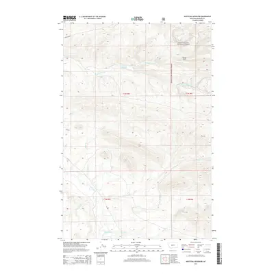 2014 Map of Whitetail Reservoir, 2014 Print