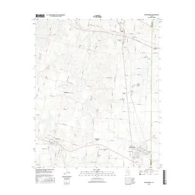 2016 Map of Whitewright, 2016 Print