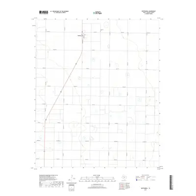 2019 Map of Whitharral, 2019 Print
