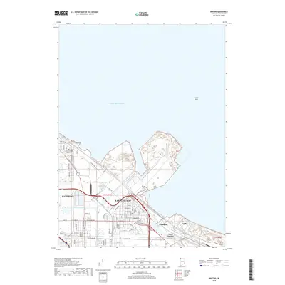 2019 Map of Whiting, 2019 Print
