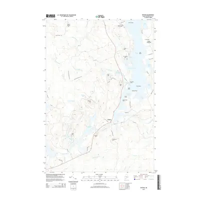 2014 Map of Whiting, 2014 Print