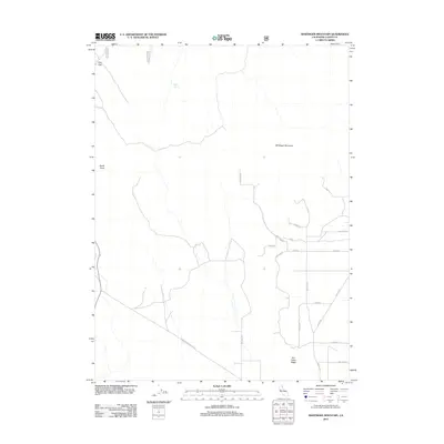 2012 Map of Whitinger Mountain, 2012 Print