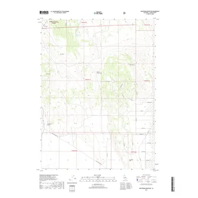 2018 Map of Whitinger Mountain, 2018 Print