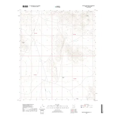 2018 Map of Whitlock Mountains NE, 2018 Print