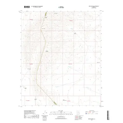 2018 Map of Whitlock Peak, 2018 Print
