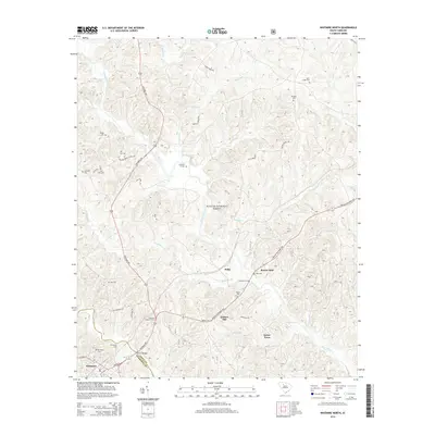 2014 Map of Whitmire North, 2014 Print