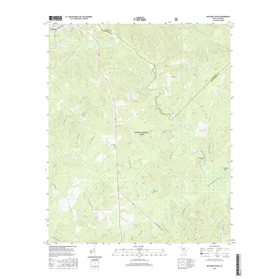 2017 Map of Whitmire South, 2017 Print