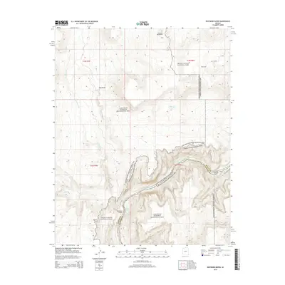 2014 Map of Whitmore Rapids, 2014 Print