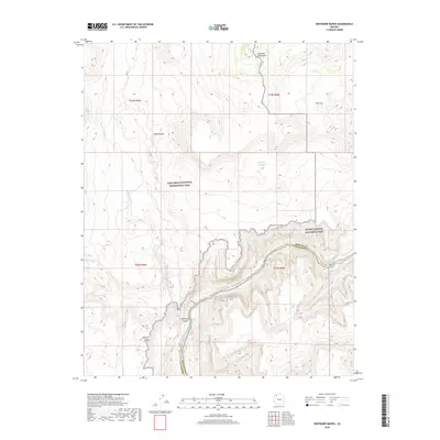 2018 Map of Whitmore Rapids, 2018 Print