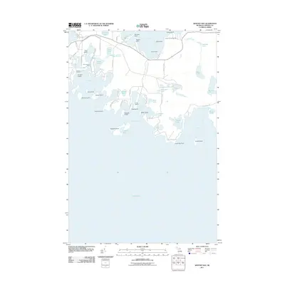2011 Map of Whitney Bay, 2011 Print