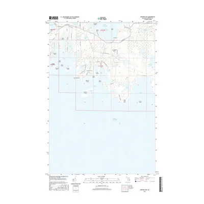 2017 Map of Whitney Bay, 2017 Print
