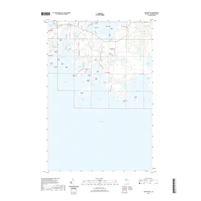 2019 Map of Whitney Bay, 2019 Print