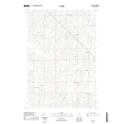 2019 Map of Whitney, 2019 Print