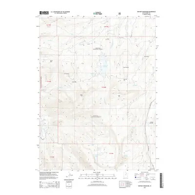 2014 Map of Whitney Reservoir, 2014 Print