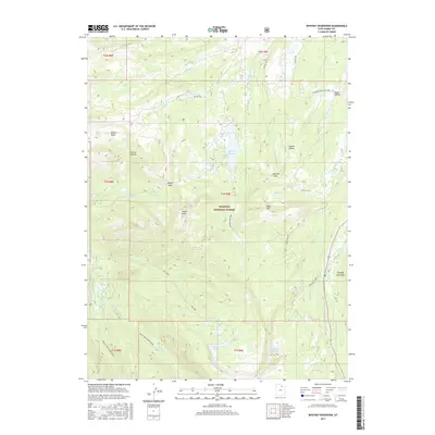 2017 Map of Whitney Reservoir, 2017 Print